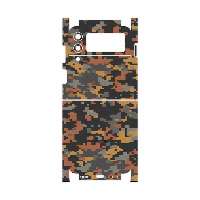 برچسب پوششی ماهوت مدل Army-Autumn-pixel-FullSkin مناسب برای گوشی موبایل سامسونگ Galaxy Z Flip3 5G