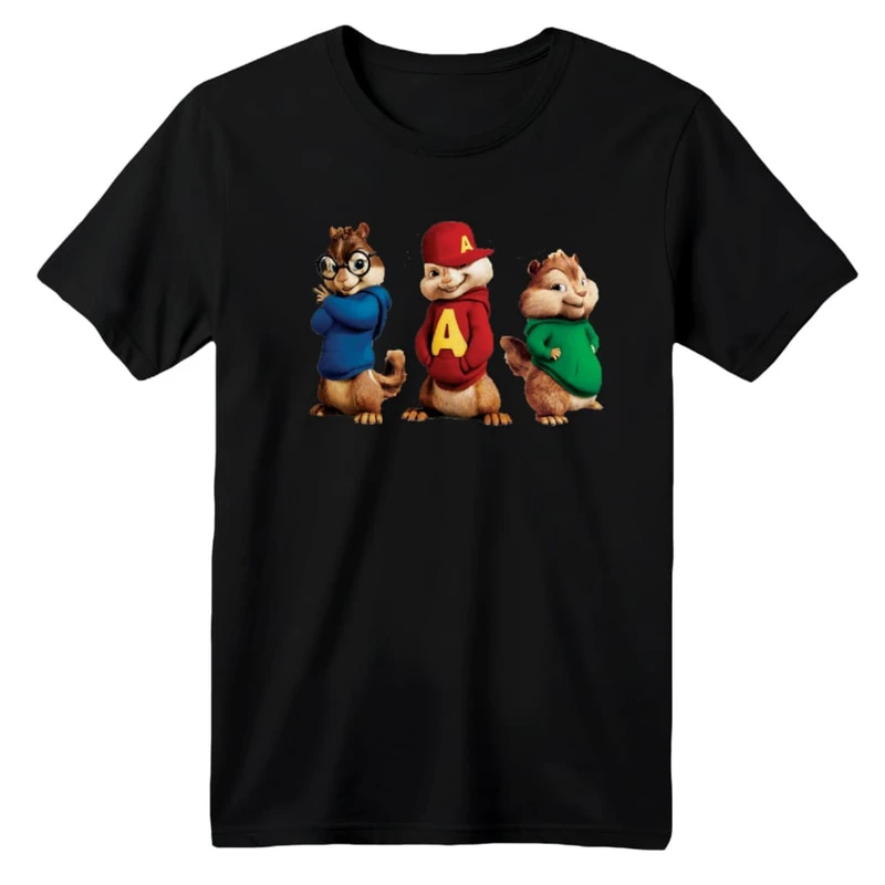 تی شرت آستین کوتاه بچگانه مدل آلوین و سنجاب ها کد ۲