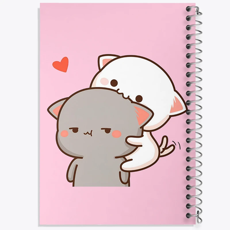 دفتر شطرنجی 50 برگ خندالو طرح گربه های کیوت کد N2003