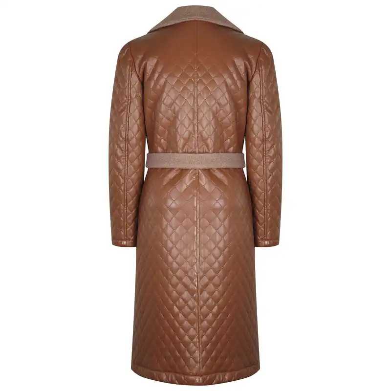 پالتو زنانه رویال مدل پریسا کد 185 رنگ عسلی