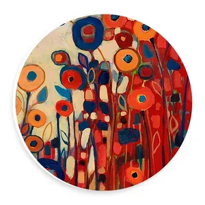  دیوارکوب طرح نقاشی گل های انتزاعی مدل wtb790