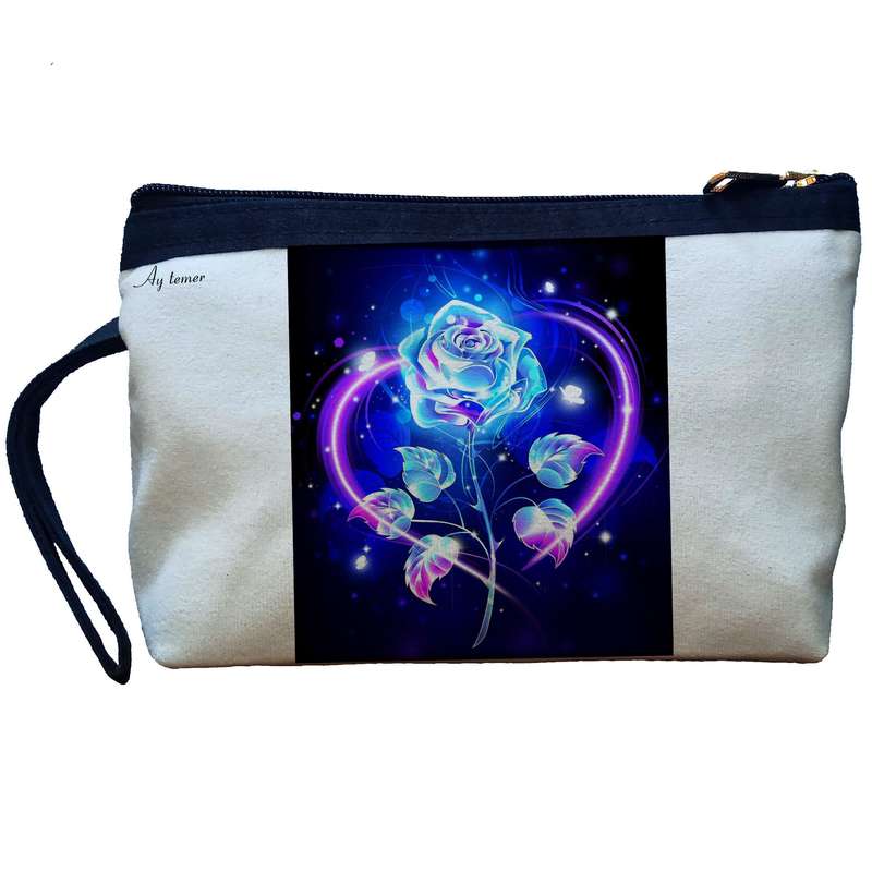 کیف لوازم آرایش زنانه آی تمر مدل گل کد 216