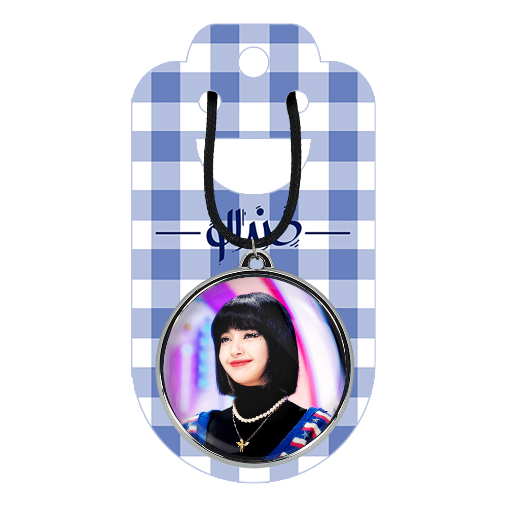 گردنبند خندالو مدل لیسا بلک پینک کد 1423414225