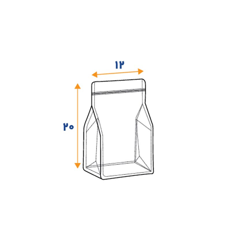 پاکت زیپ دار کد 01 بسته 20 عددی