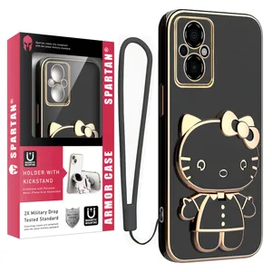 کاور اسپارتان مدل Kitty مناسب برای گوشی موبایل شیائومی Poco M5 5G / Redmi 11 Prime به همراه بند نگهدارنده