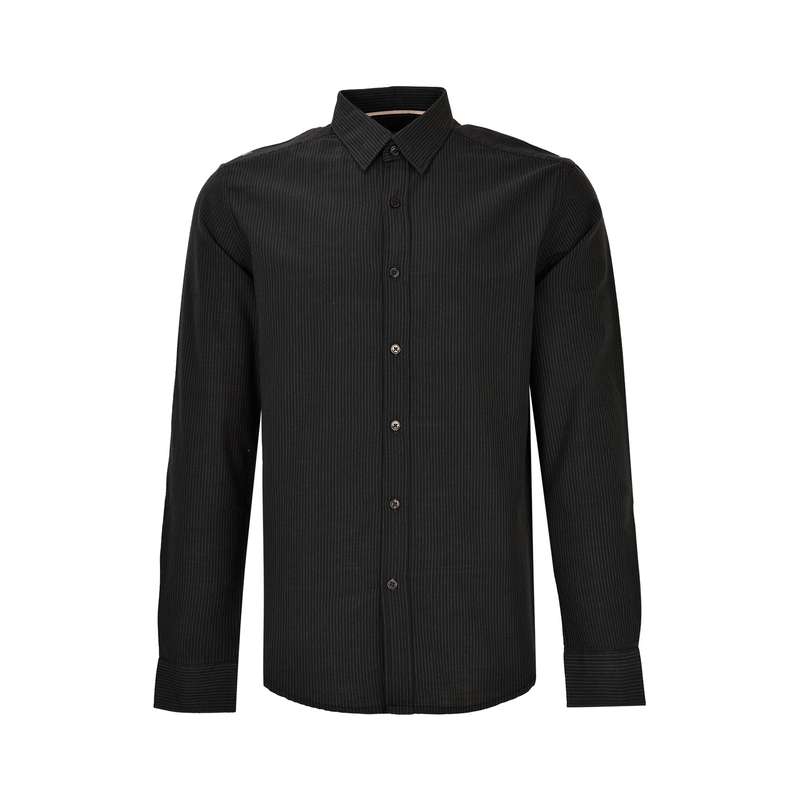 پیراهن آستین بلند مردانه بادی اسپینر مدل 3999 کد 1 رنگ ذغالی