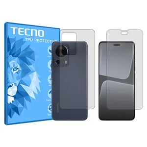 Tecno HyGEL model transparent screen protector suitable for Xiaomi 13 Lite mobile phone along with the back protector