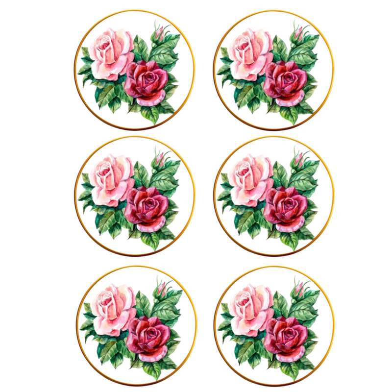 پیش دستی تویگار مدل Rose بسته 6 عددی