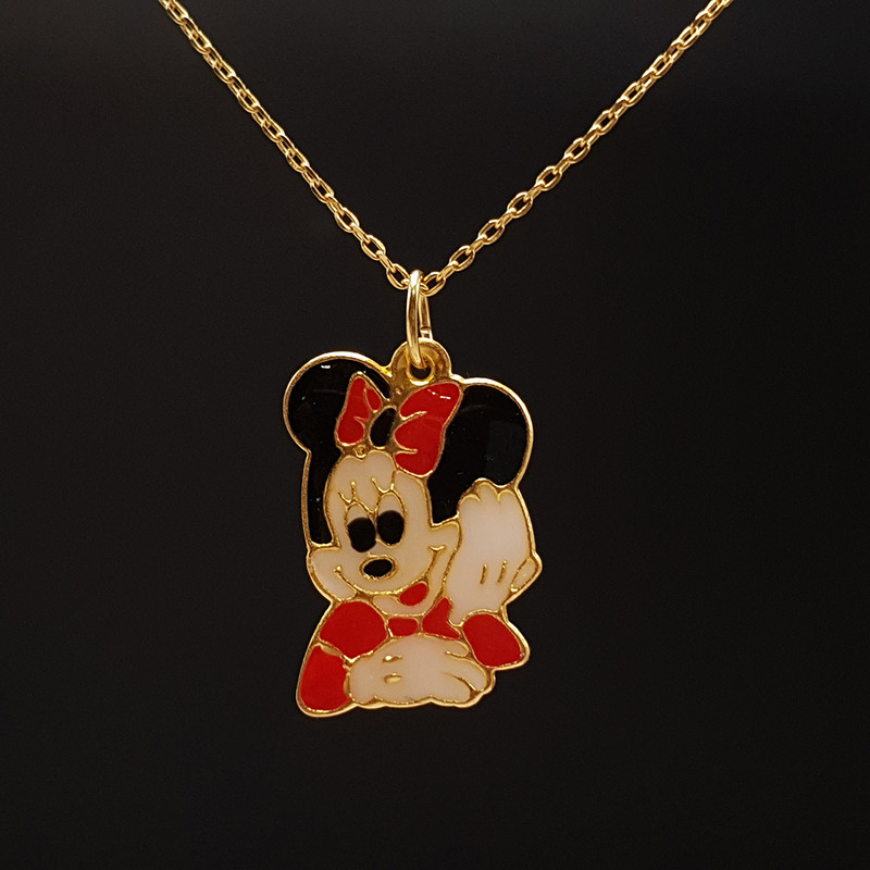 آویز گردنبند طلا 18 عیار دخترانه مدل 1EN1139