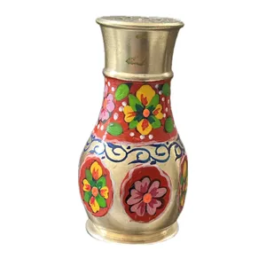نمکدان برنجی مدل نقاشی شده