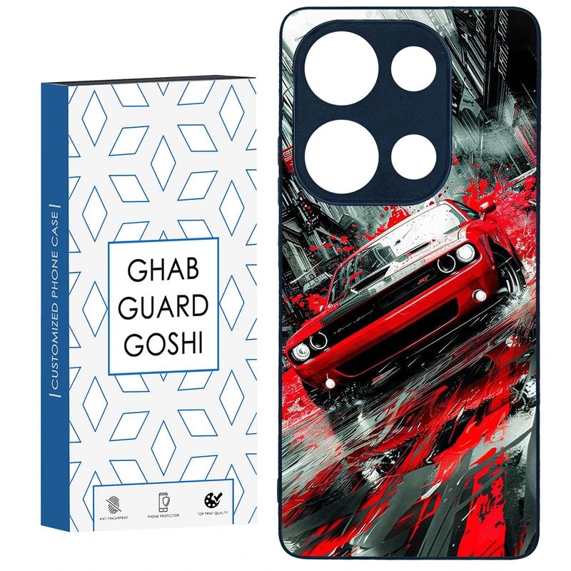 کاور قاب گارد گوشی طرح ماشین کد TPU-091 مناسب برای گوشی موبایل شیائومی Redmi Note 13 Pro 4G / Poco M6 Pro 4G