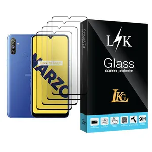 LKG LK Glass MIX004 Screen Protector For Realme Narzo 10A Pack Of 4