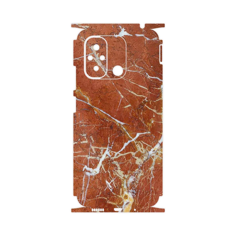 برچسب پوششی ماهوت مدل Red Marble-FullSkin مناسب برای گوشی موبایل شیائومی Redmi 12C