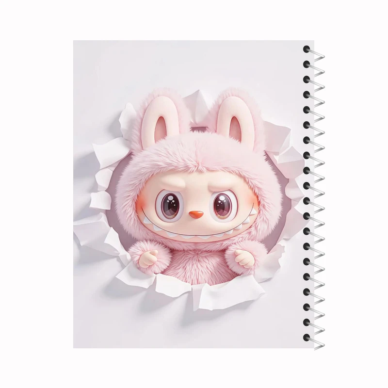 دفتر مشق 80 برگ ملیچک طرح لبوبو کد 011