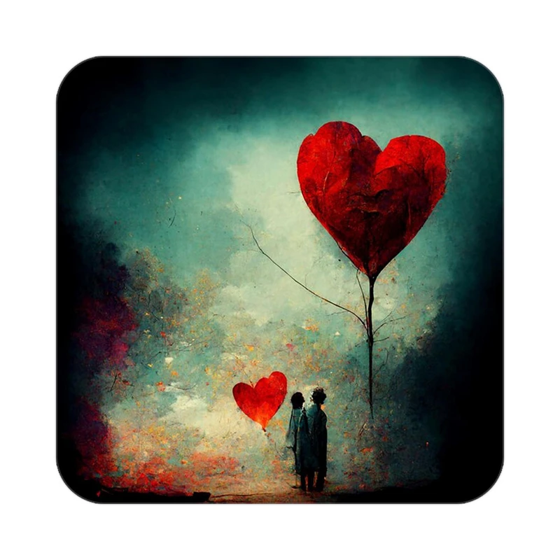 زیر لیوانی کاکتی مدل عاشقانه کد mp12753