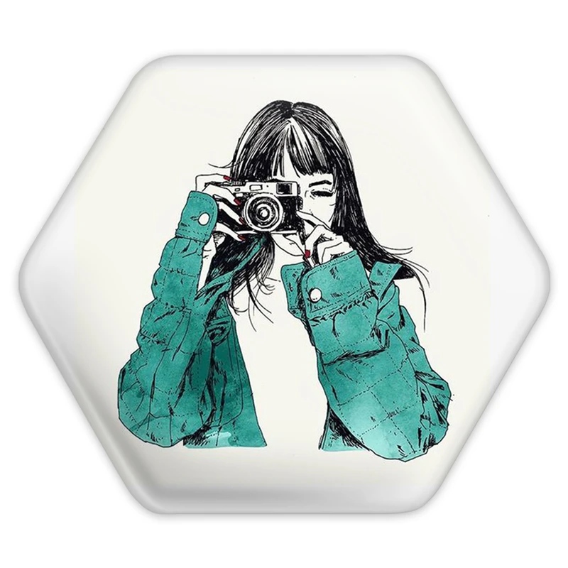 پیکسل خندالو طرح دوربین مدل شش ضلعی کد 1732