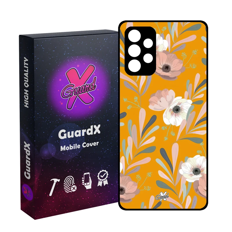 کاور گارد ایکس طرح Flower مدل Glass10647 مناسب برای گوشی موبایل سامسونگ Galaxy A73