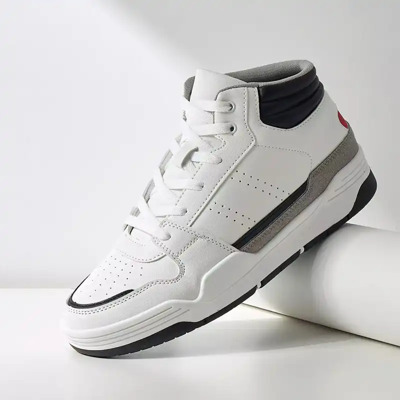 نیم بوت مردانه مکس مدل Panelled High-Top Lace-Up Sneakers