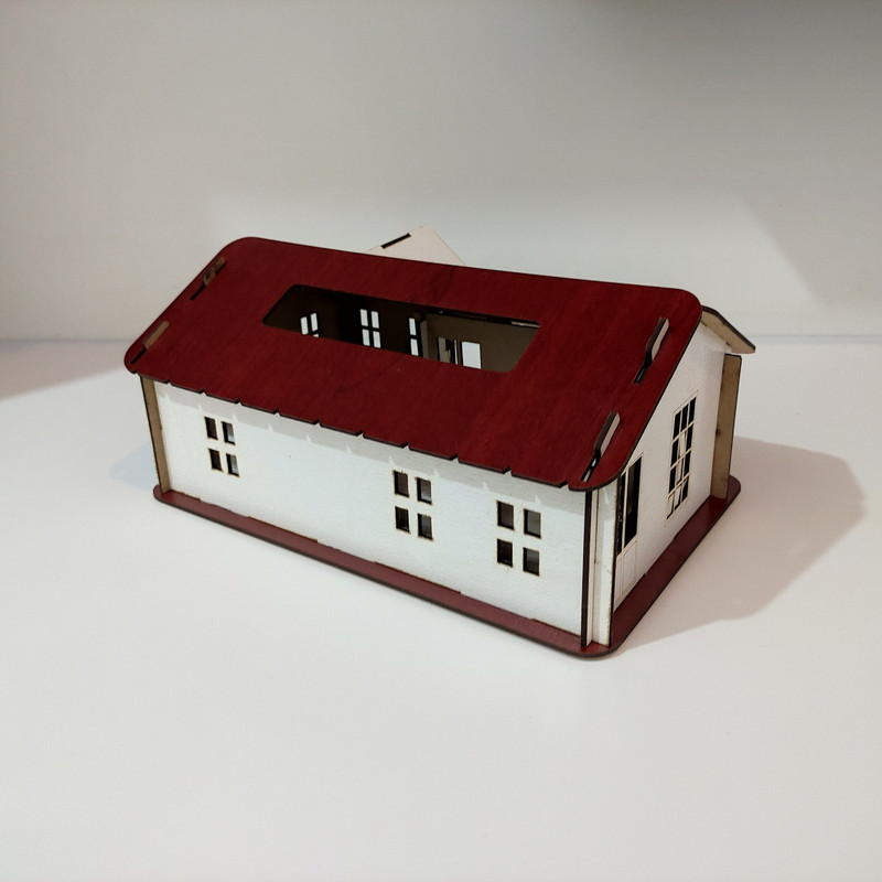 جعبه دستمال کاغذی طرح کلبه جعبه دستمال کاغذی طرح کلبه