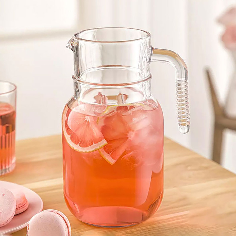 پارچ لیمون مدل شیشه ای 1.5