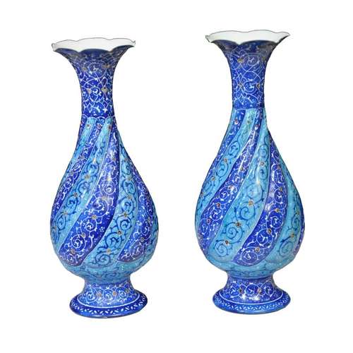 گلدان میناکاری کد 0016 مجموعه 2 عددی