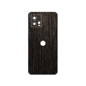 MAHOOT Dark-Gold-Stripes-Wood Cover Sticker for Motorola Moto G72