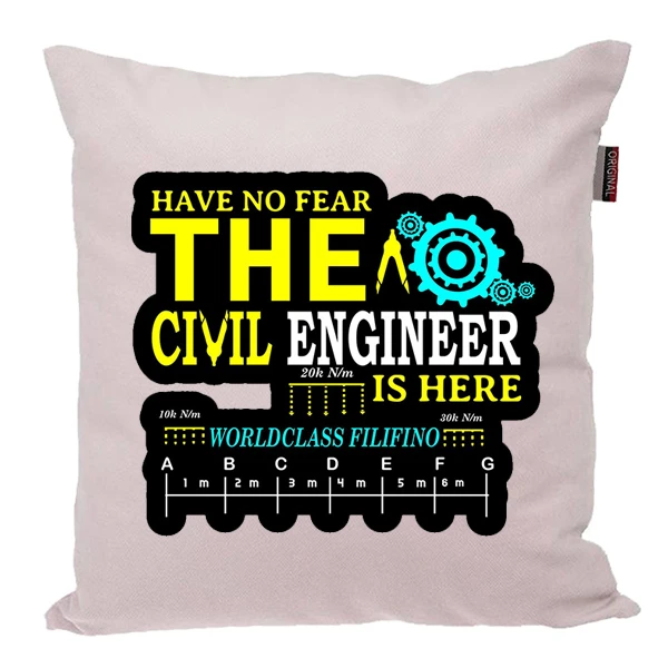 کوسن پاد آفرین مدل مهندس عمران کد PK401564 سایز 40*40 سانتی متر