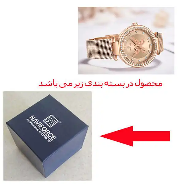 ساعت مچی عقربه ای زنانه نیوی فورس مدل NF5018 RGRG