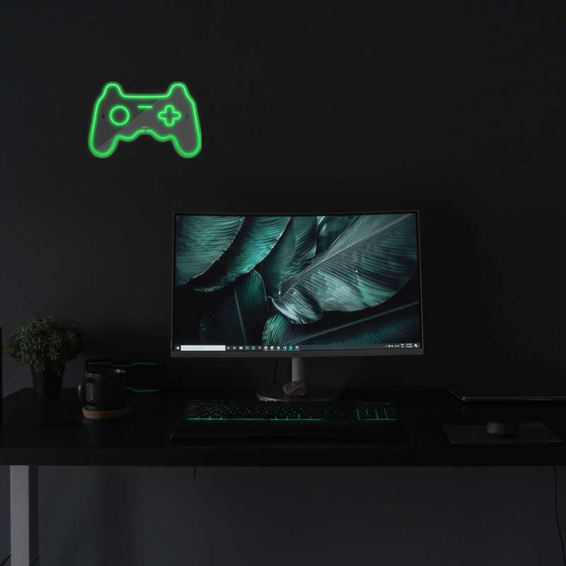 چراغ دیواری نئون دیزاین طرح Game-Controller