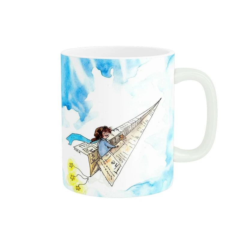 ماگ پاد آفرین طرح موشک کاغذی کد 379