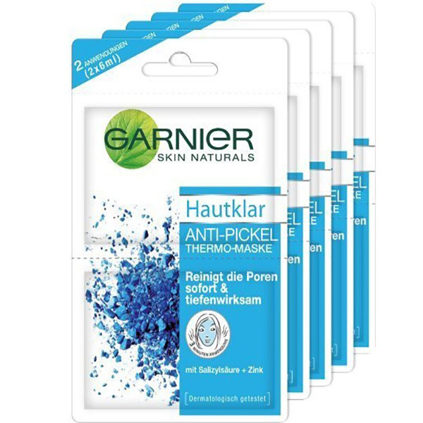 ماسک صورت گارنیه مدل skinactive hautklar حجم 12 میلی لیتر بسته 2 عددی ماسک صورت گارنیه مدل skinactive hautklar حجم 12 میلی لیتر بسته 2 عددی