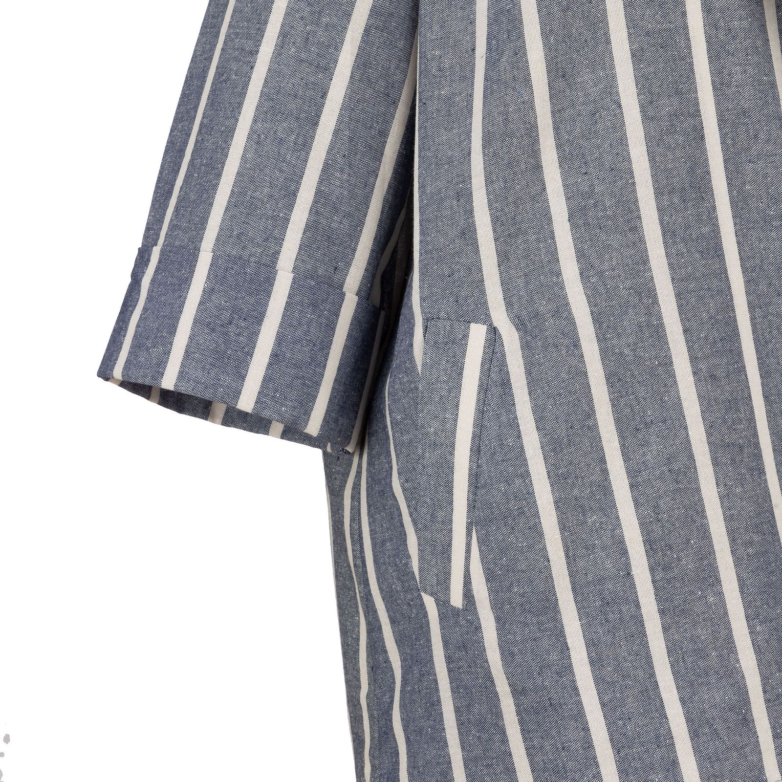 مانتو کتی زنانه سرژه مدل راه راه کد 216605 - - 4