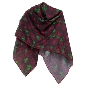 روسری زنانه مدل نخی چهارفصل قواره بزرگ کد 1293