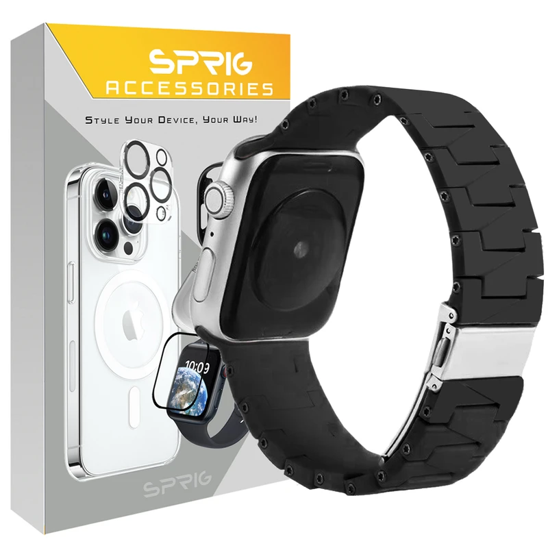 بند اسپریگ مدل Ceramic Beads مناسب برای اپل واچ سری 7/8/9 سایز 45mm