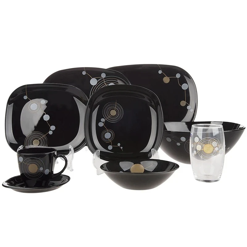 سرویس غذاخوری 44 پارچه 6 نفر لومینارک مدل Sequins