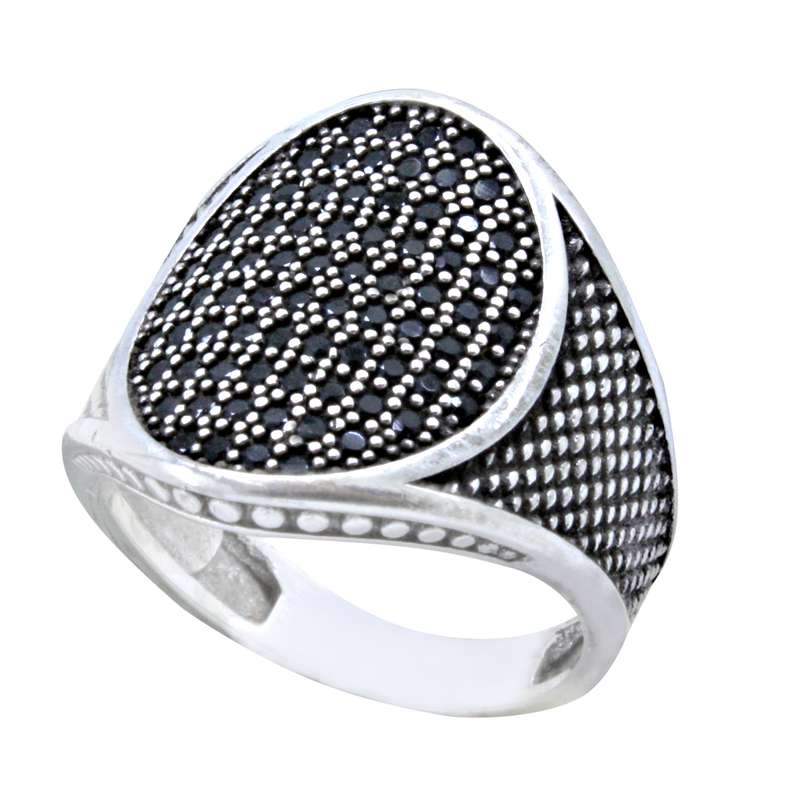 انگشتر نقره مردانه کد a72