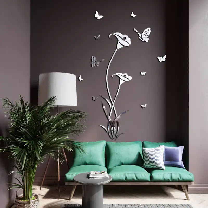 آینه پلکسی گلس آماتیس مدل FLOWER