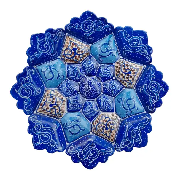 بشقاب میناکاری مسی کد 1B16