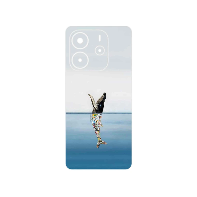 برچسب پوششی ماهوت مدل Collage of Sea Trash مناسب برای گوشی موبایل شیائومی Redmi Note 14 4G