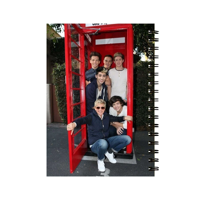 دفتر سیمی طرح گروه One direction کد d-726