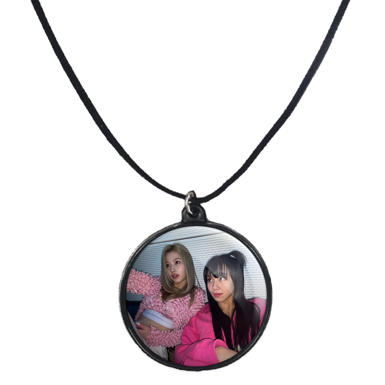 گردنبند پرمانه طرح تو ایس کد pmb.19488 مدل دو طرفه