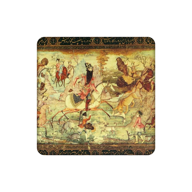 زیرلیوانی طرح سنتی شکارگاه کد    5376757