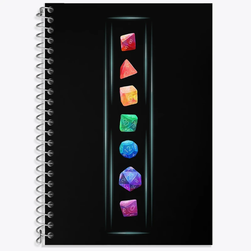 دفتر لغت 50 برگ خندالو طرح چاکراهای بدن کد F1103