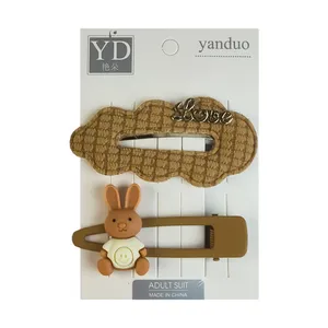 گیره مو زنانه مدل فانتزی طرح خرگوش کد 4027 مجموعه 2 عددی