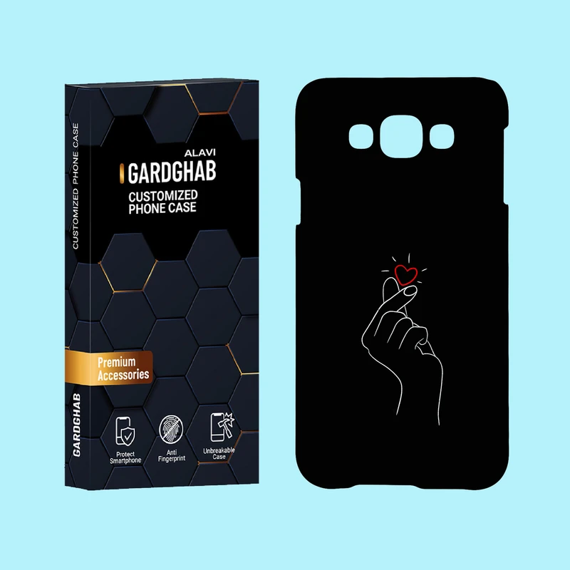 کاور گارد قاب علوی مدل عاشقانه مناسب برای گوشی موبایل سامسونگ Galaxy E7 2015