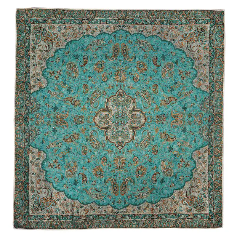 رومیزی ترمه طرح شاه عباسی مدل SABZABI1/1CH
