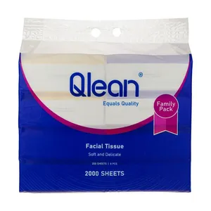 دستمال کاغذی 250 برگ دو لایه کیولین مدل equals quality بسته 8 عددی