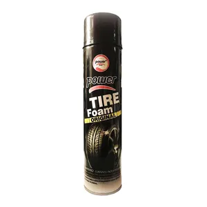 واکس براق کننده لاستیک خودرو پاور مدل Tire Foam حجم 650 میلی لیتر 