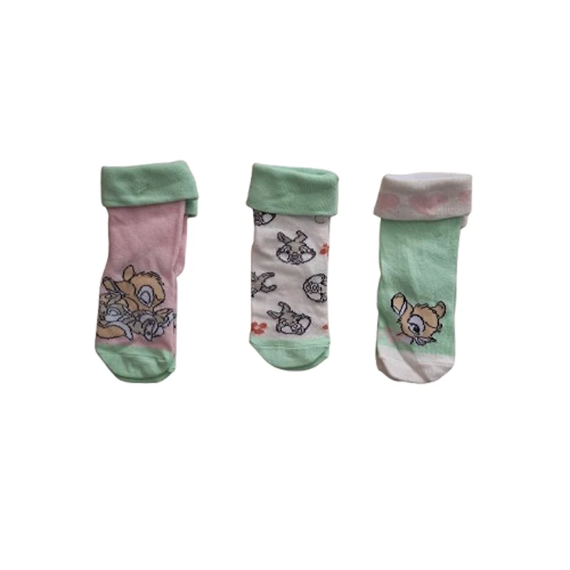 جوراب ساق بلند دخترانه دیزنی مدل ۷۰۰ مجموعه سه عددی 