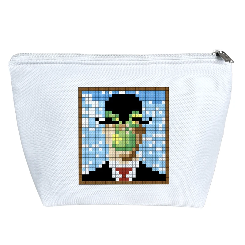 کیف لوازم آرایش دخترانه خندالو مدل نقاشی پسر انسان کد 10325